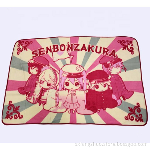 cartoon print knee wholesale bulk baby fleece blanket